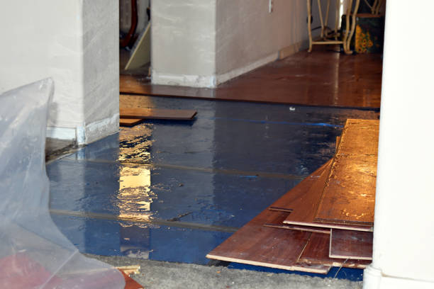 Professional Emergency Water Damage Restoration technician working in Riverside, MD